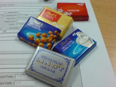 Lindt Chocolate From Ling KE From Her Euro Trip